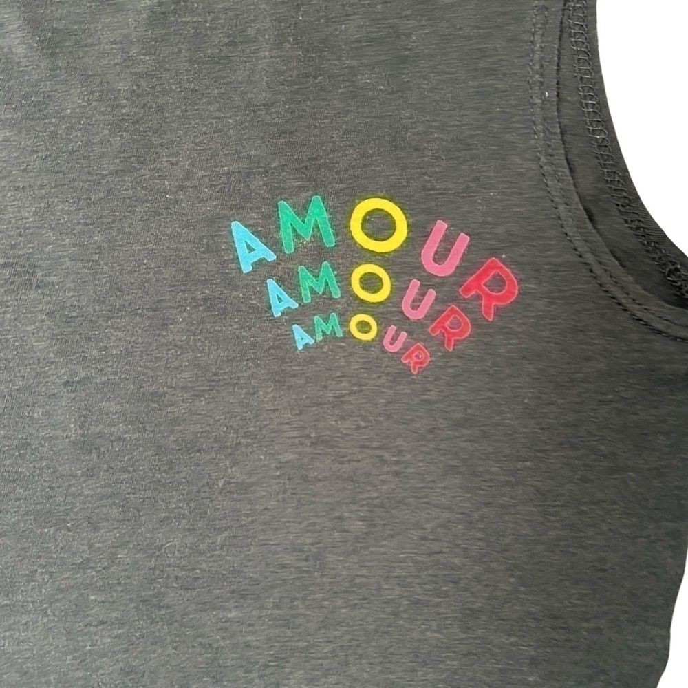 Spiritual Gangster Amour Muscle Tank Vintage Black Active Workout Yoga Gym - Picture 5 of 8